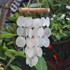 Pearl & Driftwood Cross Wind Chime – view 3