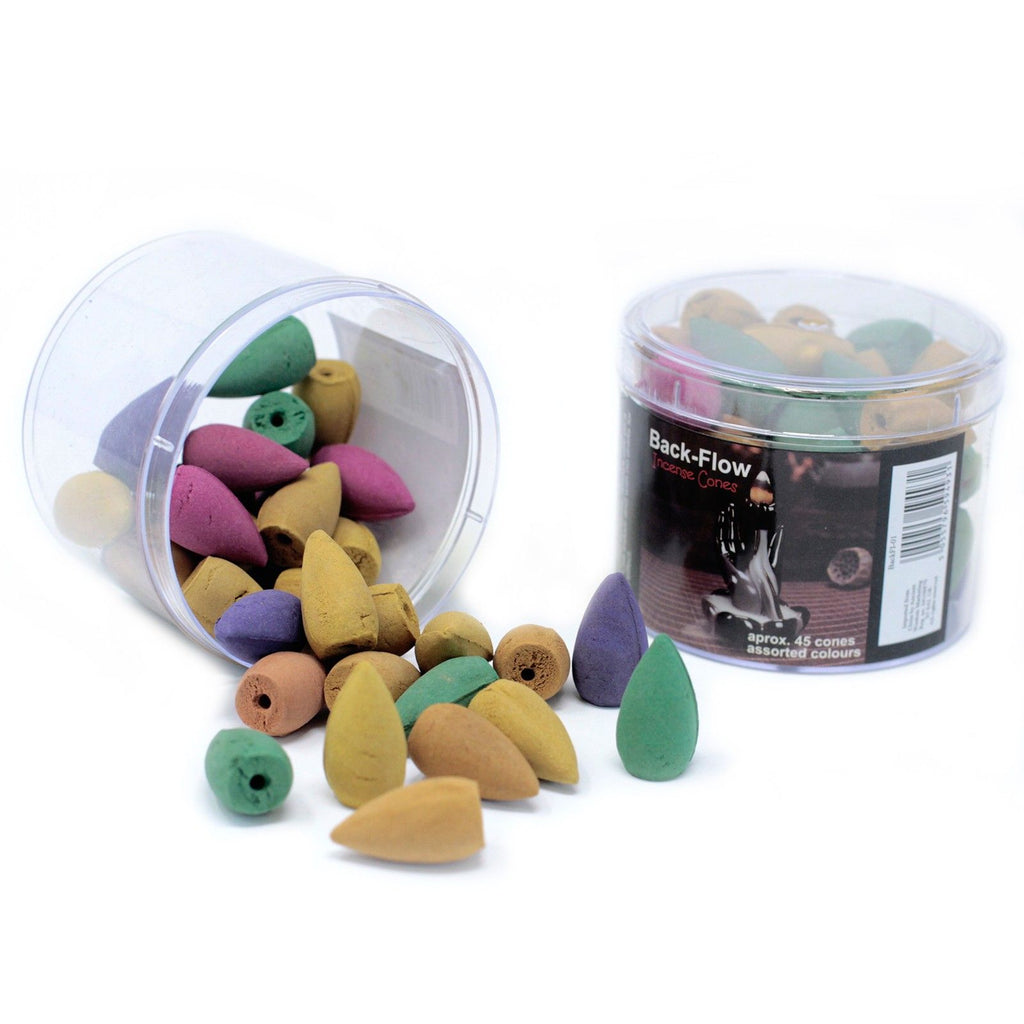 Tub of Assorted Backflow Incense Cones - 45 Pieces – view 3