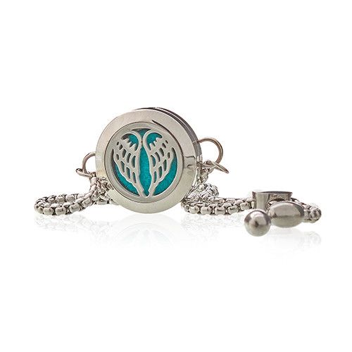 Angel Wings Aromatherapy Diffuser Bracelet Stainless Steel – view 4