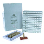 White Sage Incense Bricks Set of 15 with Terracotta Burner