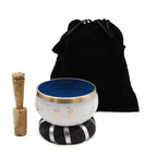 Yoga Moves Singing Bowl Set - White/Blue (10.7cm) – view 3