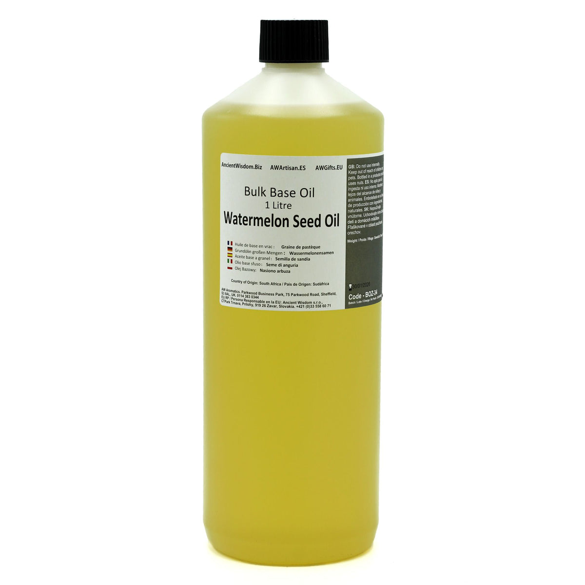 Watermelon Seed Base Oil - 1 Litre