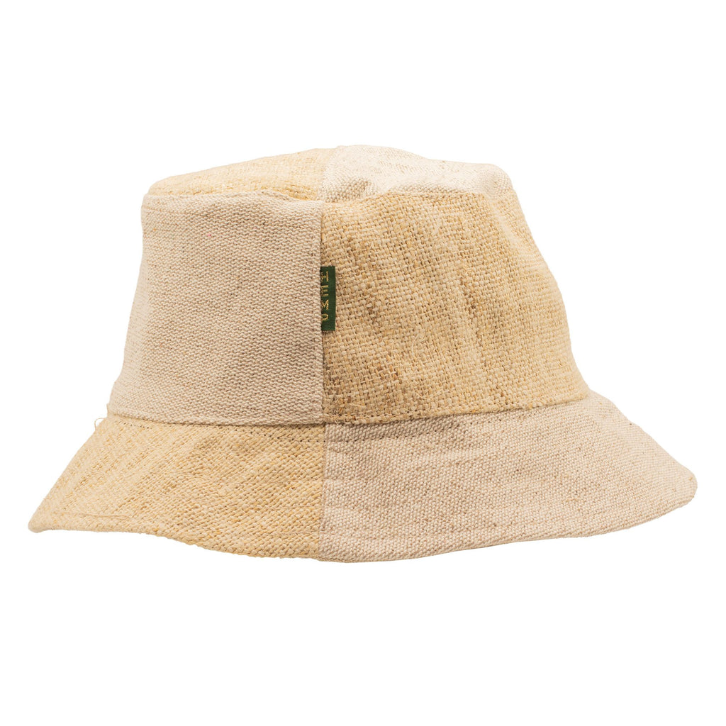 Patched Hemp and Cotton Boho Festival Hat - Natural – view 6