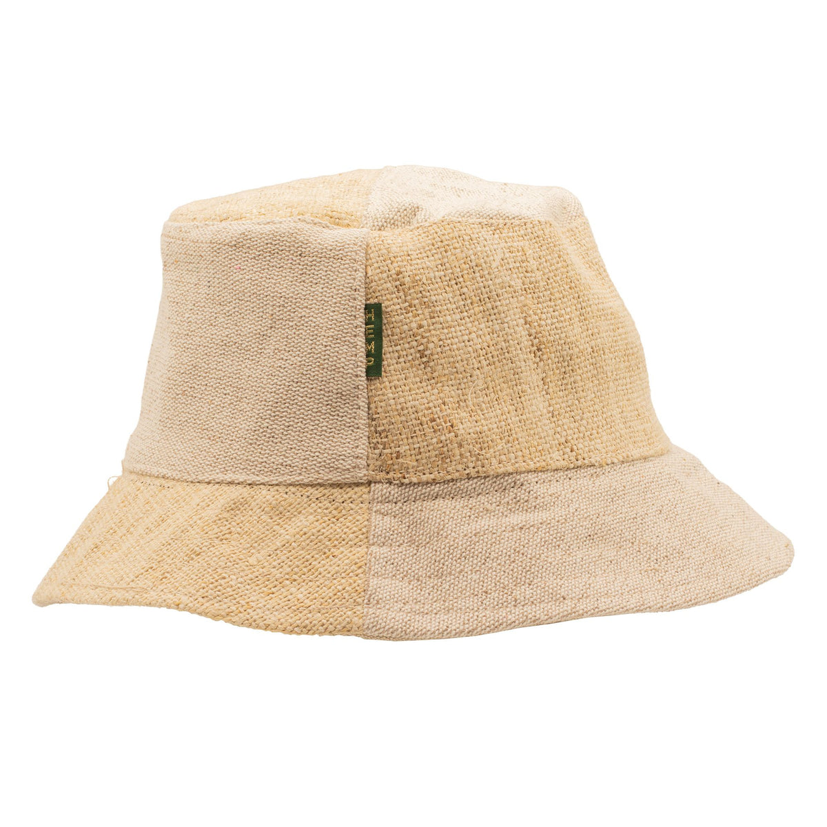 Patched Hemp and Cotton Boho Festival Hat - Natural – view 6