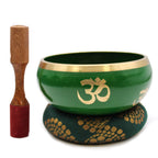 Large Tree of Life Singing Bowl Set - Green (14cm) – view 6