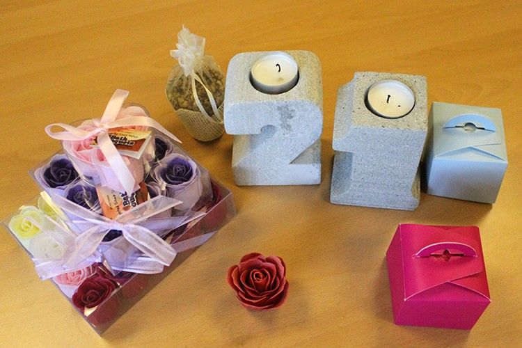 Number 8 Granite Candle Holder – view 5