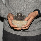 Natural Riverstone Grounding Pot - Medium - approx 12x8cm