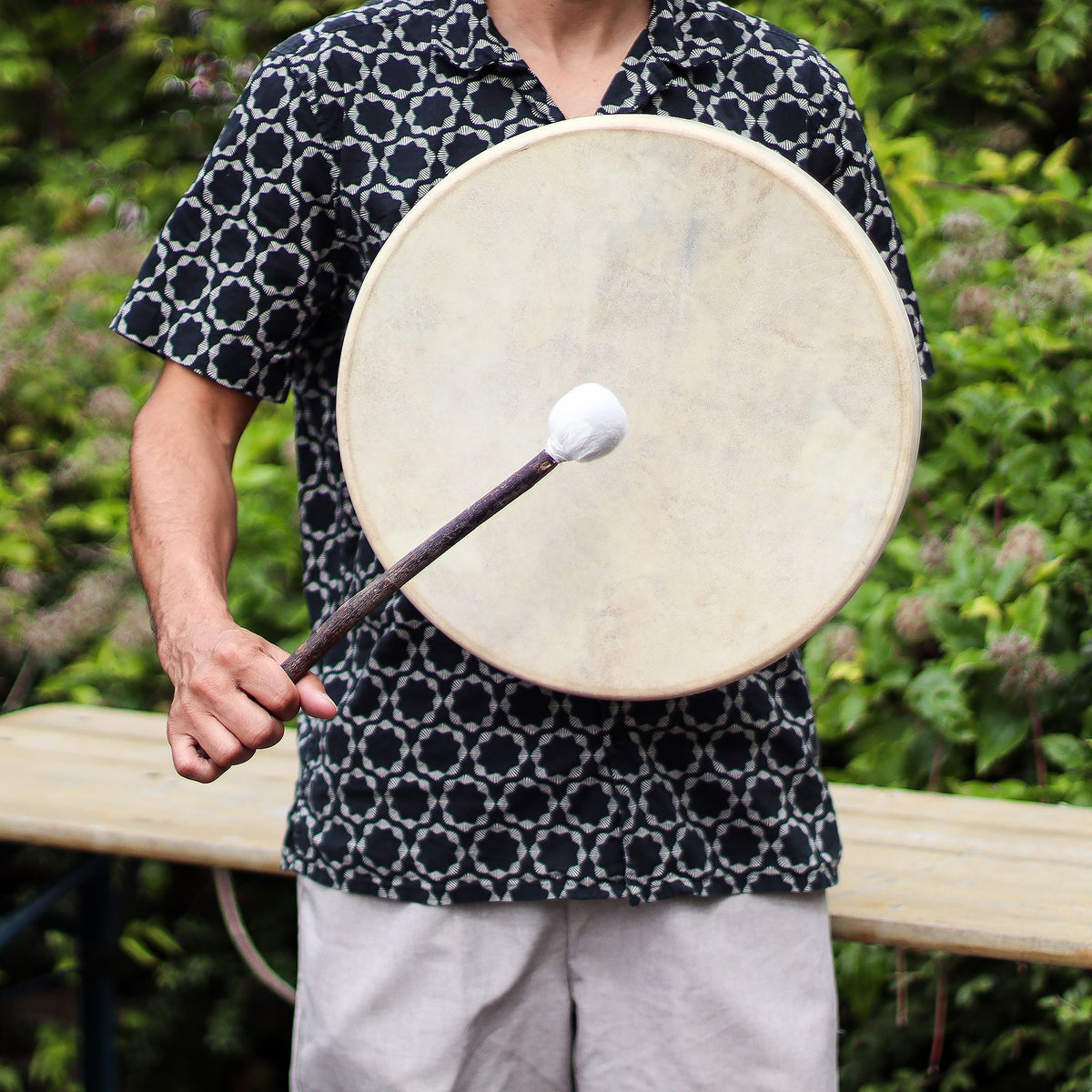 Spirit of the Bear Tunable Shaman Drum with Beater - 40cm – view 8