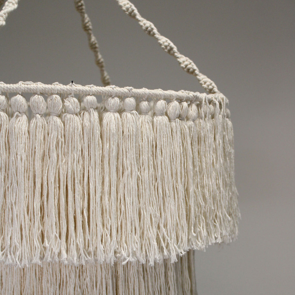 Macrame Soft Chandelier - Natural – view 3