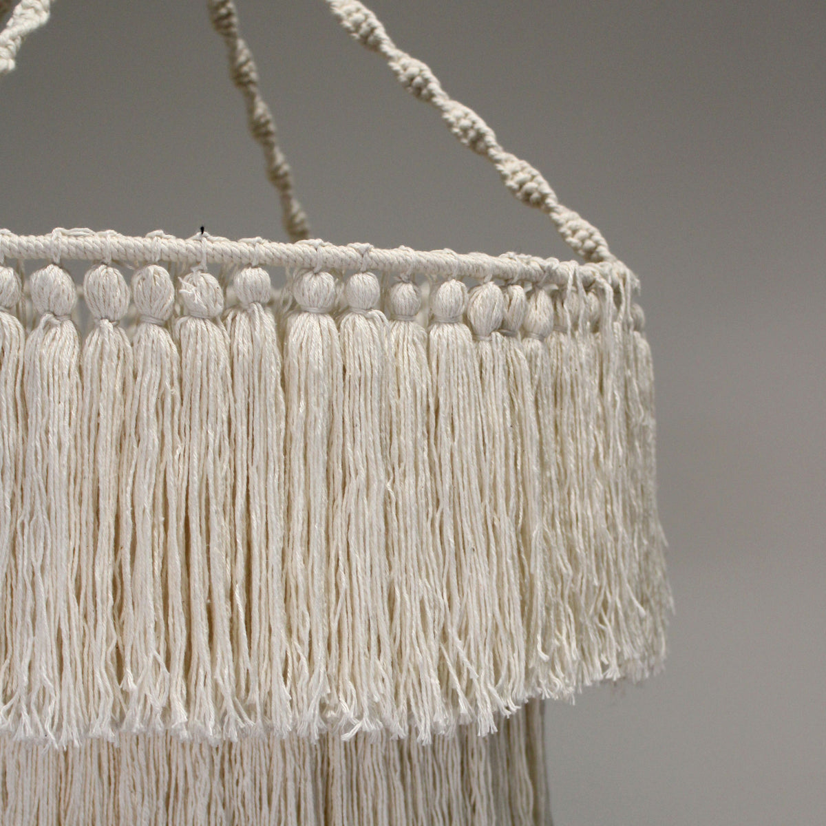 Macrame Soft Chandelier - Natural – view 3
