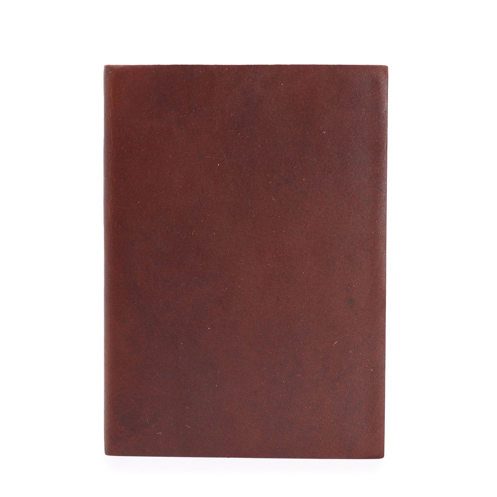 Dark Tan Leather Daily Notebook, 100 Lined Pages – 18x13 cm – view 2