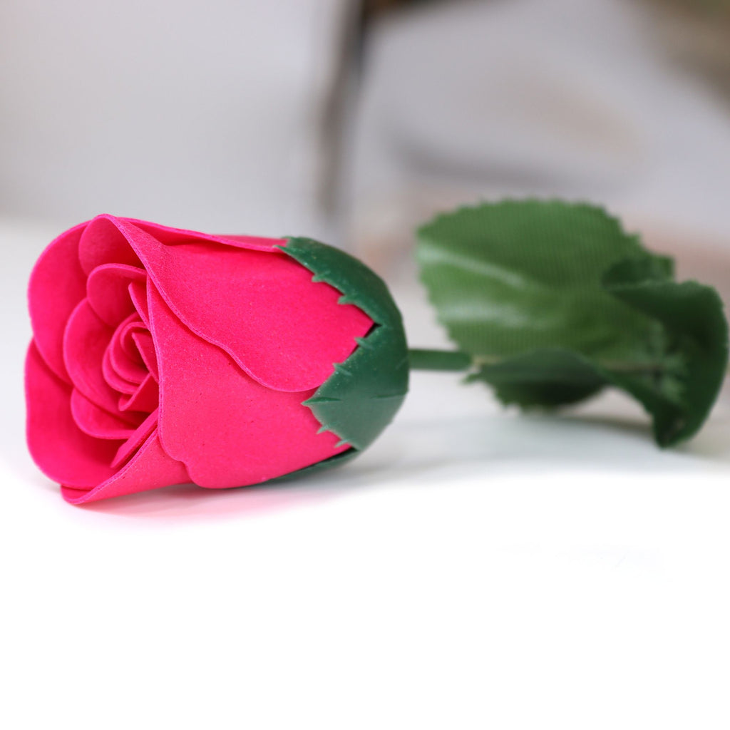 Small Red Rose Soap Flower
