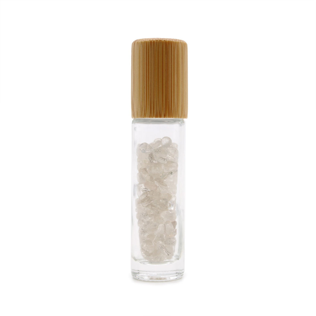 Rock Quartz Roller Bottle with Wooden Cap, 5ml, 8.8cm – view 2