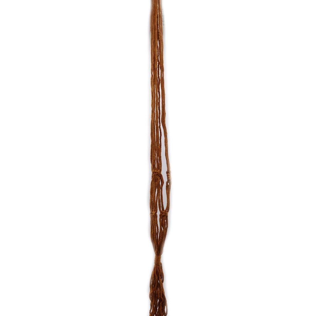 Macrame Plant Hanger for Medium Pots - Chocolate