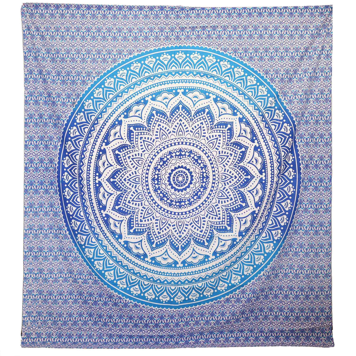 Umrao Mandala Wall Hanging & Beach Throw - Blue