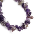Amethyst Chip Stone Stretch Bracelet