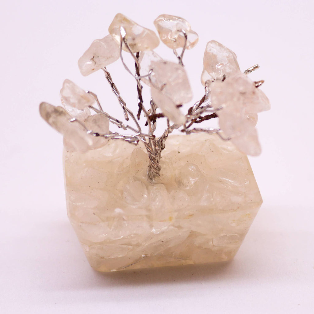 Mini Gemstone Tree on Orgonite Base, Rock Quartz – view 3