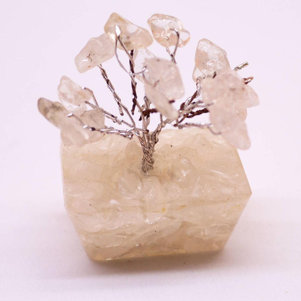Mini Gemstone Tree on Orgonite Base, Rock Quartz – view 3