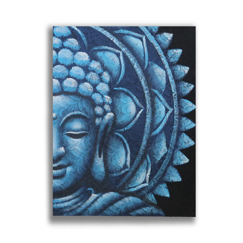 Blue Half Buddha Mandala - 60 x 80cm – view 3