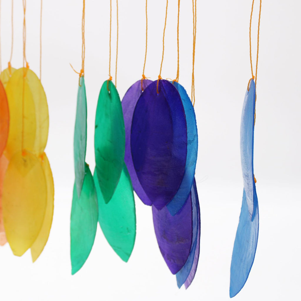 Rainbow Large Leaf Wind Chime – view 2
