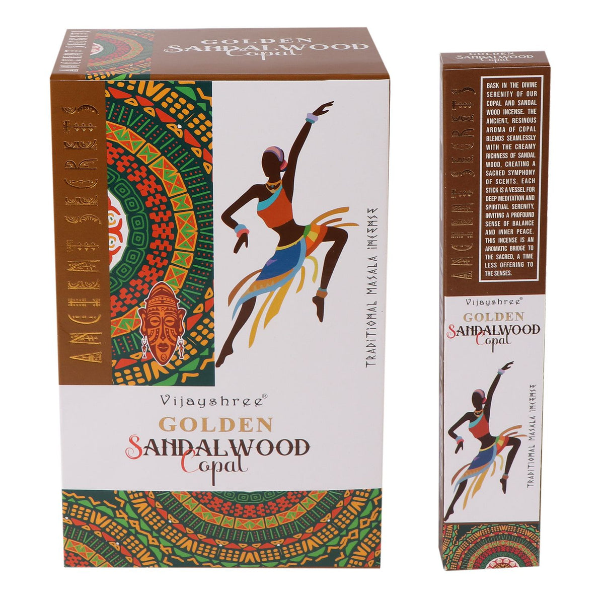 Golden Copal and Sandalwood Incense Sticks (15g)