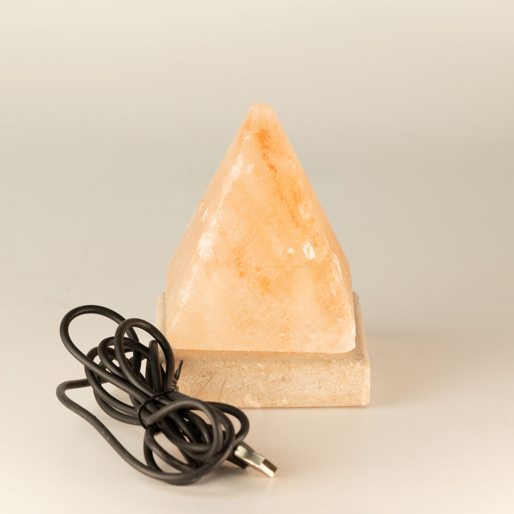USB Pyramid Himalayan Salt Lamp, 9 cm, White Light – view 5