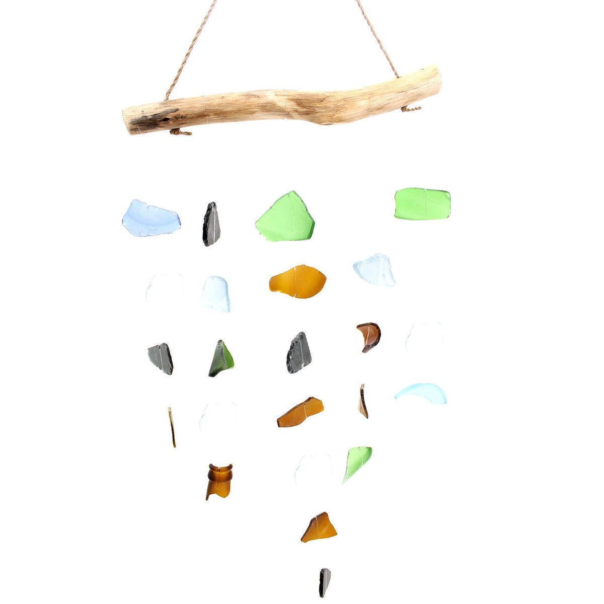 Recycled Glass Wind Chime - Five Strings, Multicolour – view 6