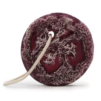 Fruity Scrub Soap on a Rope - Purple Grape – view 3