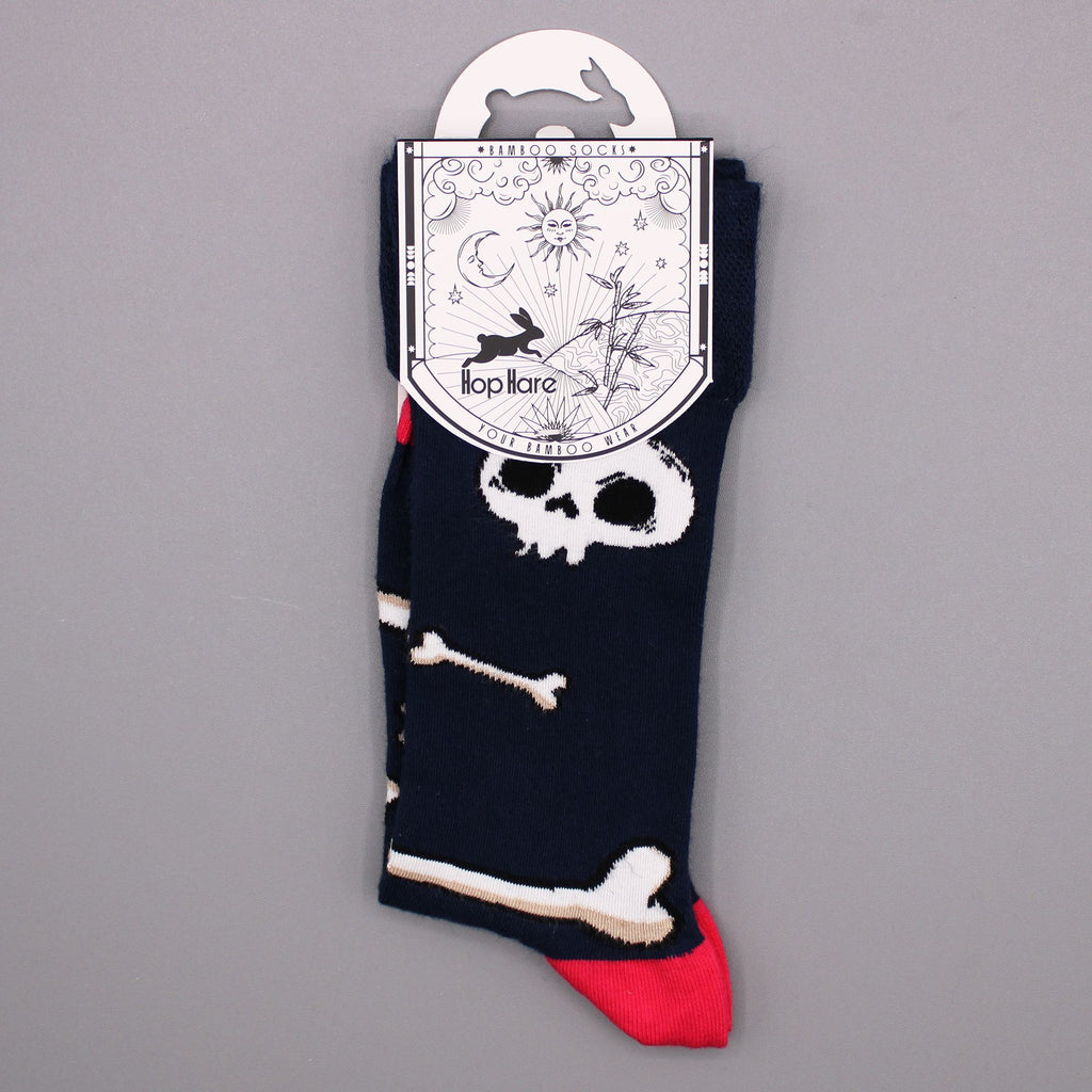 Hop Hare Bamboo Socks (36-40) - Skulls and Bones – view 5