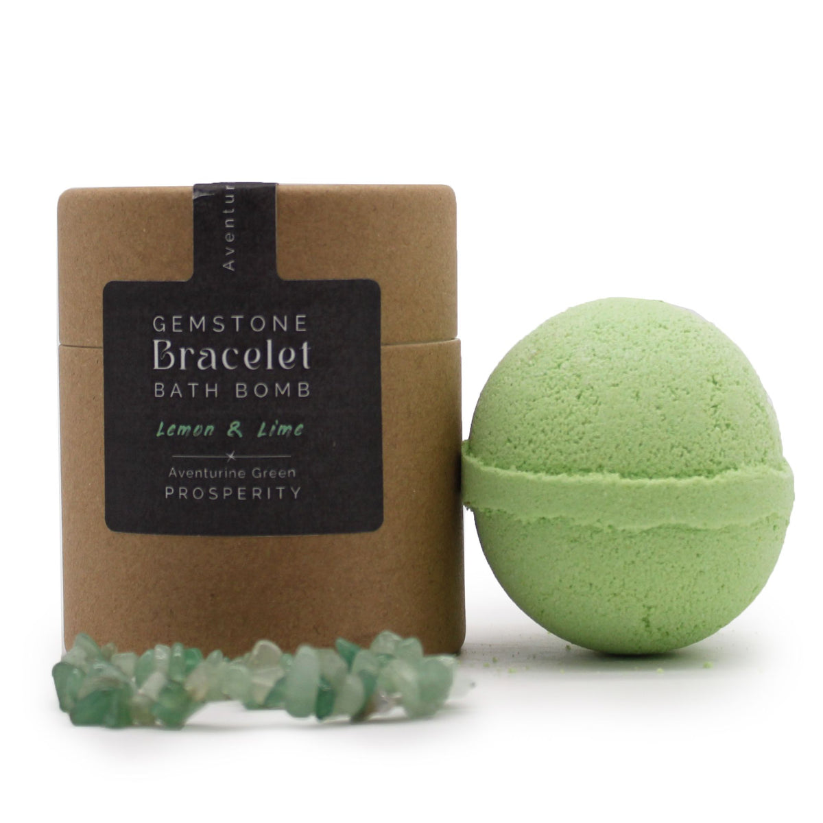 Green Aventurine Gemstone Bracelet Bath Bomb – view 7