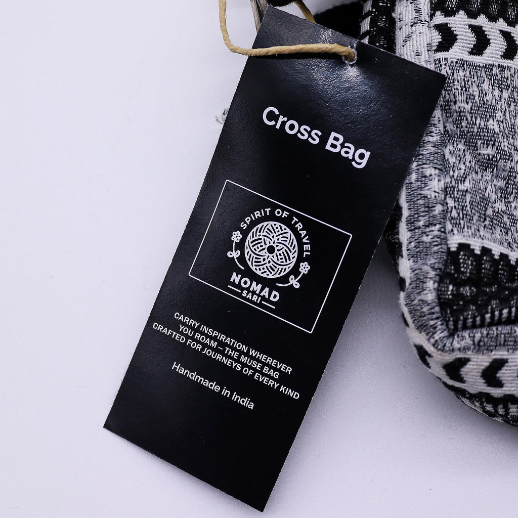 Urban Caravan Monochrome Jacquard Cross Body Bag 40x20cm – view 3