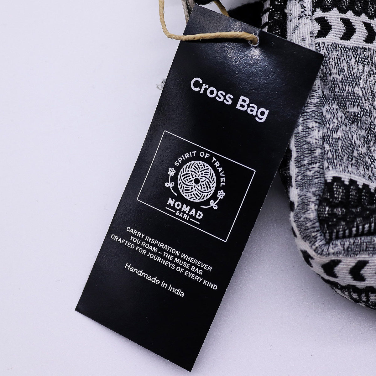 Urban Caravan Monochrome Jacquard Cross Body Bag 40x20cm – view 3